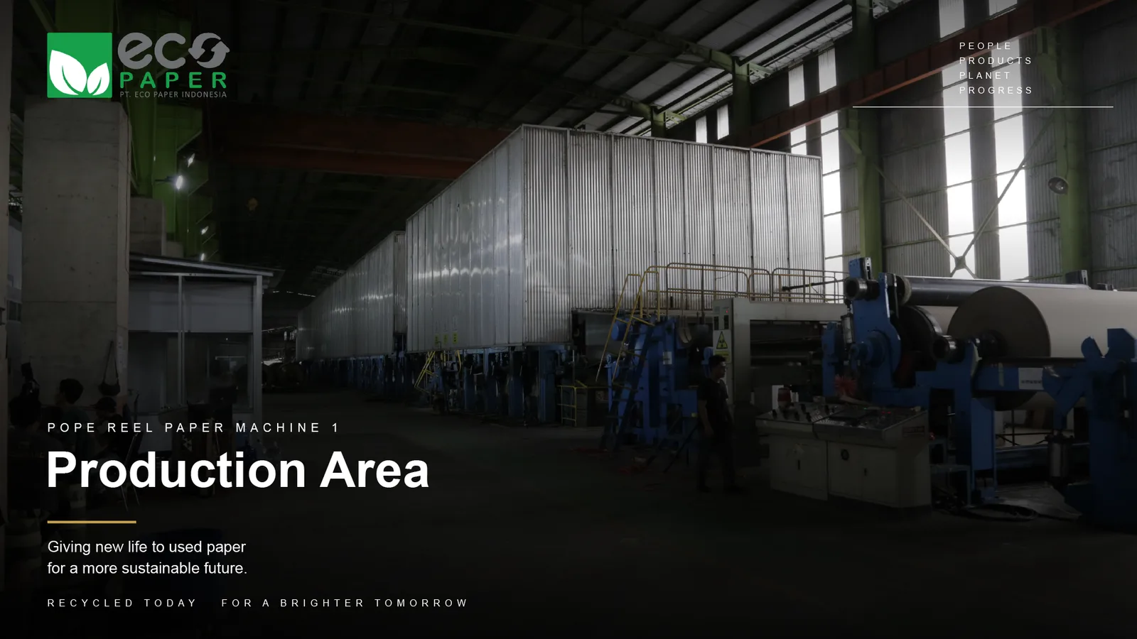 Pope Reel Paper Machine 1 — Production Area